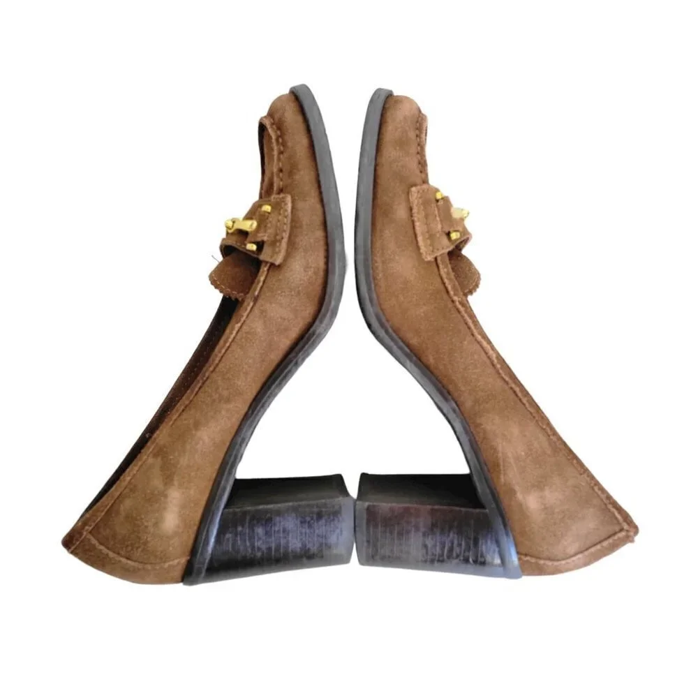 Franco Sarto Suede Loafer Pumps Size 7M